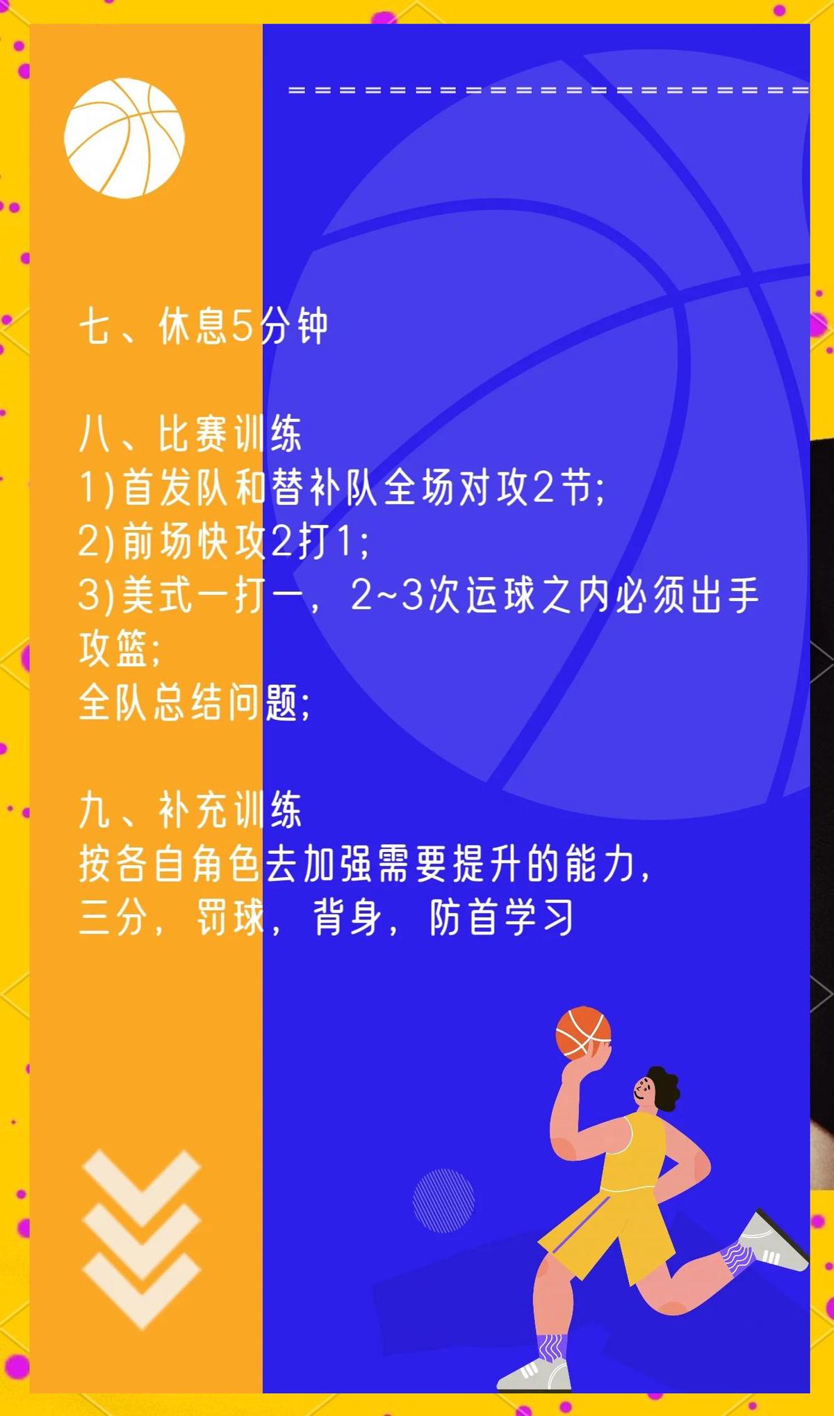 业余篮球队比赛前训练计划怎么写_1